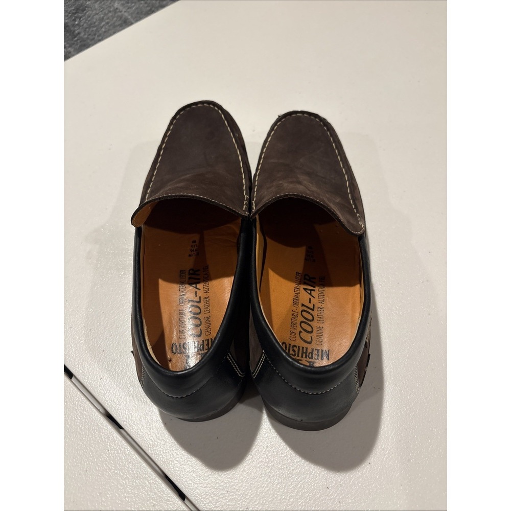 Mephisto Cool-Air Genuine Leather Brown Suede Slip-On Loafers Shoes Men's 10 US